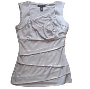 WHBM  Sleeveless Silver Top Small